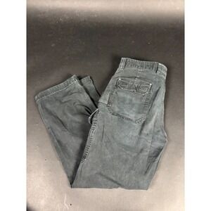 Duluth Trading Flex Fire Hose Cargo Work Pants Men's 40 X 32 Gray Cotton Stretch